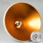 Lampe suspension forme conique métal et bois Lampe suspension forme conique métal et bois