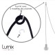 Suspension multiple OCTOPUS 6 Céramique Lilas - câble textile extra-souple LILAS