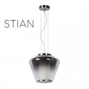 STIAN pendant light in smoked glass diam 30 cm or 38 cm of your choice