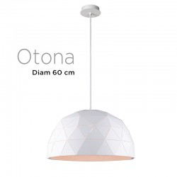 Polygon pendant OTONA diameter 60 cm WHITE metal