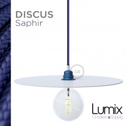 DISCUS Saphir suspension white painted and varnished metal disc