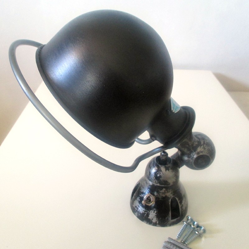 jielde wall lamp restored - color black graphit - sconce lamp