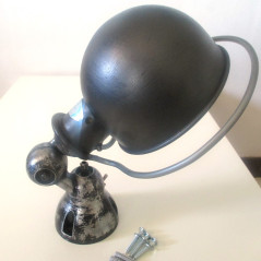 Applique lampe Jieldé - restaurée noir graphite