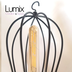 Lampe baladeuse manche bois douille E27