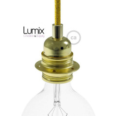 Suspension COPPA forme cloche en céramique couleur Corail fait main