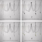 Suspension multiple OCTOPUS 7 Métal - Câble textile extra-souple en Lin neutre