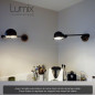 Support mural pour applique lampe Jieldé - 4 essences de bois massif aux choix