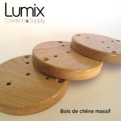 Support Lampe Jielde chêne massif