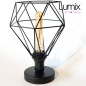 Lampe plafonnier ou en applique murale - Métal et douille bakélite Noir