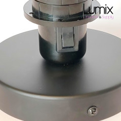 Lampe plafonnier ou en applique murale - Couleur métal Noir