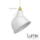 Pendant light Broadway en métal émail noir