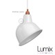 Pendant light Broadway en métal émail noir