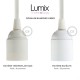 Lampe baladeuse câble textile souple Lilas effet soie