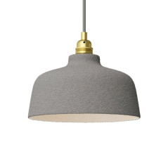 Suspension COPPA forme cloche en céramique couleur effet ciment fait main