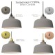 Suspension COPPA forme cloche en céramique couleur effet ciment fait main
