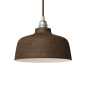 Suspension céramique COPPA forme cloche couleur Rouille fait main Suspension céramique COPPA forme cloche couleur Rouille fait main