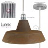 Pendant light céramique style industrielle type gamelle blanche