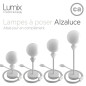 Lampe à poser configurable avec ou sans abat-jour tissus