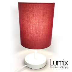 Lampe à poser configurable avec ou sans abat-jour tissus