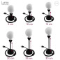 Lampe à poser configurable avec ou sans abat-jour tissus