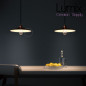 Abat-jour Swing métal cuivré et intérieur blanc