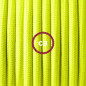 Lampe baladeuse câble textile JAUNE FLUO, douille thermoplastique avec interrupteur intégré Lampe baladeuse câble textile JAUNE FLUO, douille thermoplastique avec interrupteur intégré