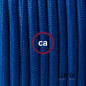 Lampe baladeuse câble textile BLEU, douille thermoplastique avec interrupteur intégré Lampe baladeuse câble textile BLEU, douille thermoplastique avec interrupteur intégré