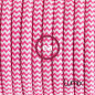 Lampe baladeuse câble textile ZIG ZAG FUSCHIA, douille thermoplastique avec interrupteur intégré Lampe baladeuse câble textile ZIG ZAG FUSCHIA, douille thermoplastique avec interrupteur intégré