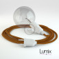 Lampe baladeuse câble textile WHISKEY, douille thermoplastique avec interrupteur intégré