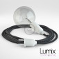 Lampe baladeuse câble textile LIN ANTHRACITE, douille thermoplastique avec interrupteur intégré Lampe baladeuse câble textile LIN ANTHRACITE, douille thermoplastique avec interrupteur intégré