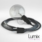 Lampe baladeuse câble textile LIN ANTHRACITE, douille thermoplastique avec interrupteur intégré Lampe baladeuse câble textile LIN ANTHRACITE, douille thermoplastique avec interrupteur intégré