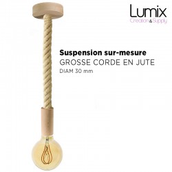 Heavy rope suspension 30 mm in jute