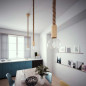 Suspension grosse corde 30 mm en jute Suspension grosse corde 30 mm en jute