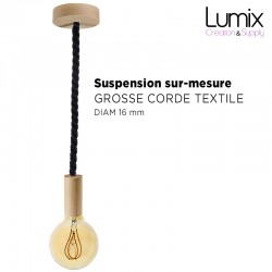 Pendant light grosse corde 30 mm en jute