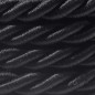Suspension grosse corde 16 mm noir brillant