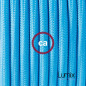 Lampe baladeuse câble textile BLEU TURQUOISE, douille thermoplastique avec interrupteur intégré Lampe baladeuse câble textile BLEU TURQUOISE, douille thermoplastique avec interrupteur intégré