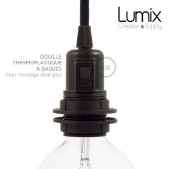 Lampe douille baladeuse ou suspension à personnaliser - douille à vis E27 pour abat-jour