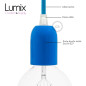 Suspension multiple 5 lampes grande rosace aluminum imprimé motif palette couleurs