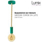 Suspension grosse corde 16 mm en jute Suspension grosse corde 16 mm en jute