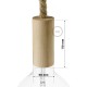 Large rope walker lamp in diameter 16 mm jute and wooden holder