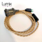 Lampe baladeuse fil jute torsadé et douille vintage perle noire avec bague pour abat-jour Lampe baladeuse fil jute torsadé et douille vintage perle noire avec bague pour abat-jour