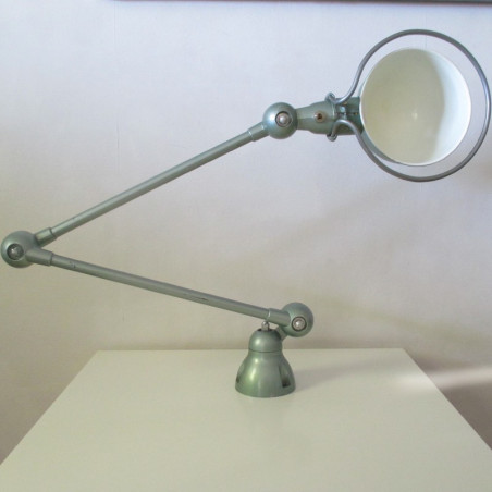 Lampe Jielde 2 bras vert clair industrie