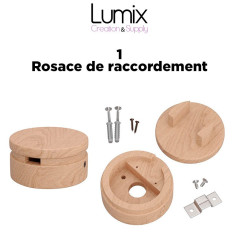 Kit Guirlande lumineuse pour l'intérieur avec câble textile et accessoires en bois