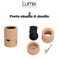 Kit Guirlande lumineuse pour l'intérieur avec câble textile et accessoires en bois