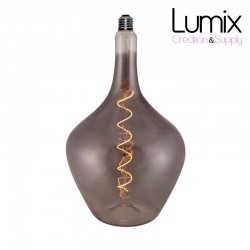 Ampoule géante bouteille DemiJohn Dorée filament LED spiral 5W/E27 DIMMABLE