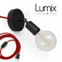 COMMANDE PRIVÉE - Lampe plafonnier ou en applique à brancher sur prise de courant - câble textile JAUNE 272 cm-VOIR DESCRIPTIF