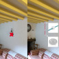 COMMANDE PRIVÉE - 1 suspension simple et 1 suspension guirlande 4 lampes douille porcelaine - voir descriptif