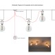 COMMANDE PRIVÉE - 1 suspension simple et 1 suspension guirlande 4 lampes douille porcelaine - voir descriptif