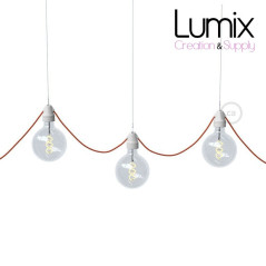 Douille vintage 2 entrées en porcelaine Blanche style vintage