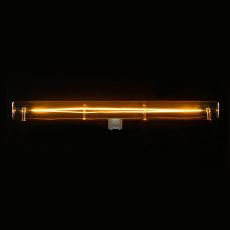 Ampoule tube Dorée à filament LED S14d - longueur 300 mm